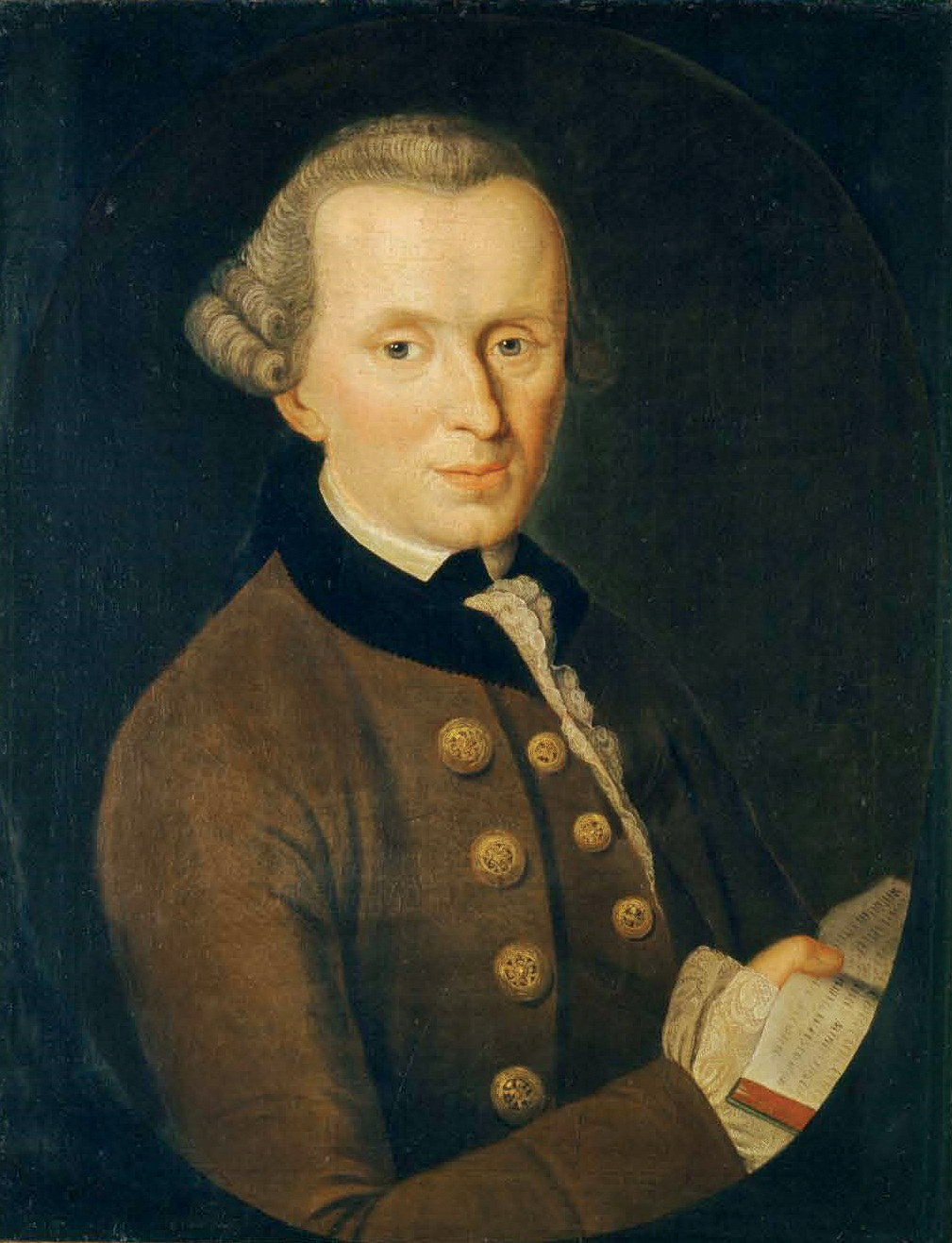 Porträt Immanuel Kants von Johann Gottlieb Becker aus dem Jahr 1768.